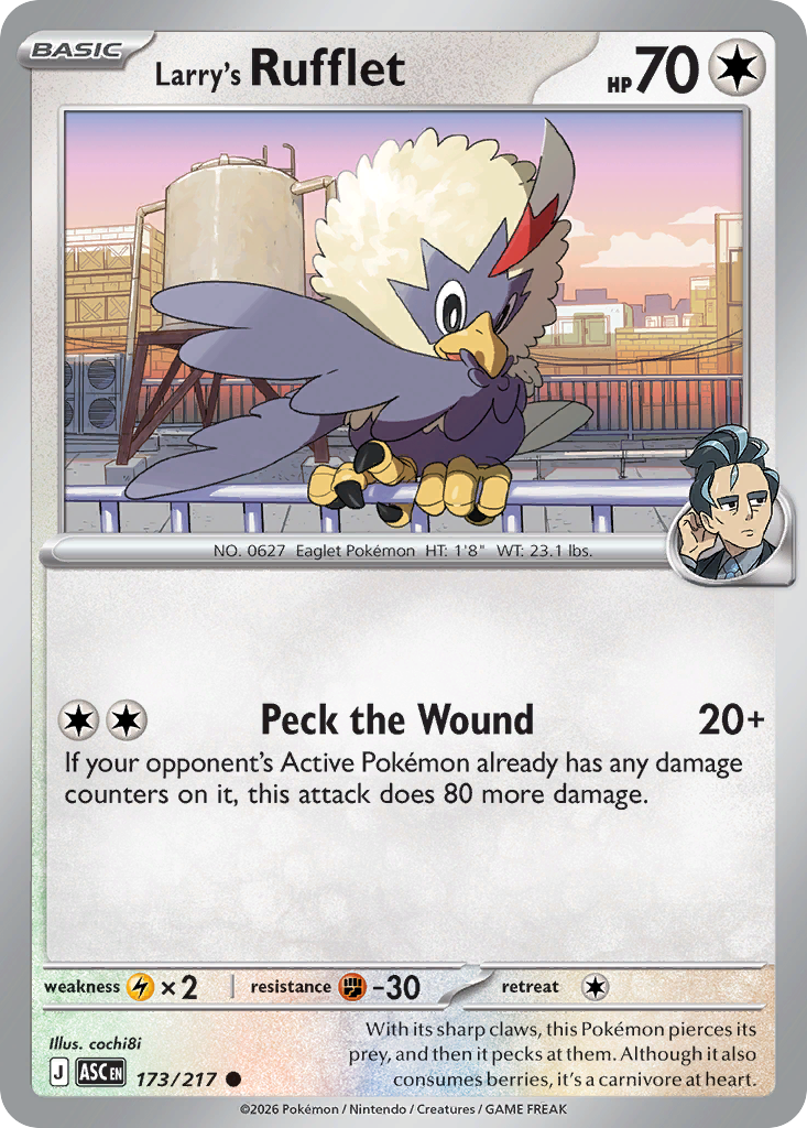 Larry's Rufflet - Ascended Heroes - #173 - Pokemon TCG card