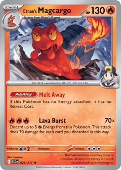 Ethan's Magcargo #24 Ethan's Magcargo - Ascended Heroes - #24 - Pokemon TCG card