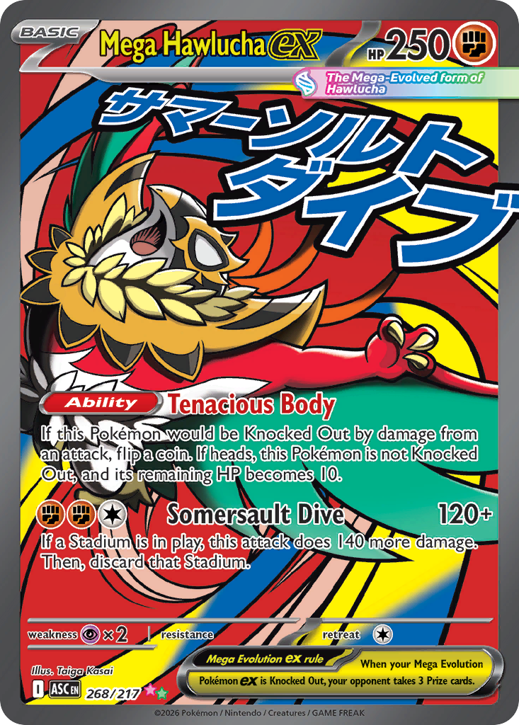 Mega Hawlucha ex - Ascended Heroes - #268 - Pokemon TCG card