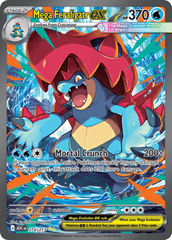 Mega Feraligatr ex #274 Mega Feraligatr ex - Ascended Heroes - #274 - Pokemon TCG card