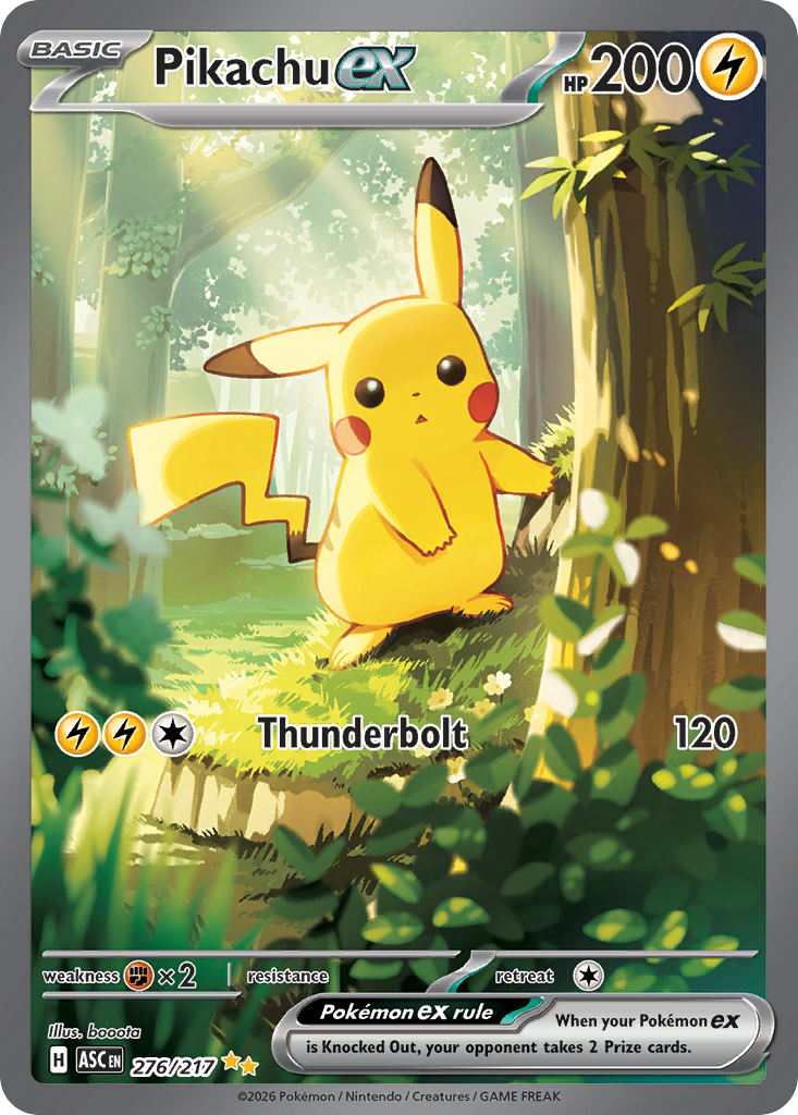Pikachu ex - Ascended Heroes - #276 - Pokemon TCG card