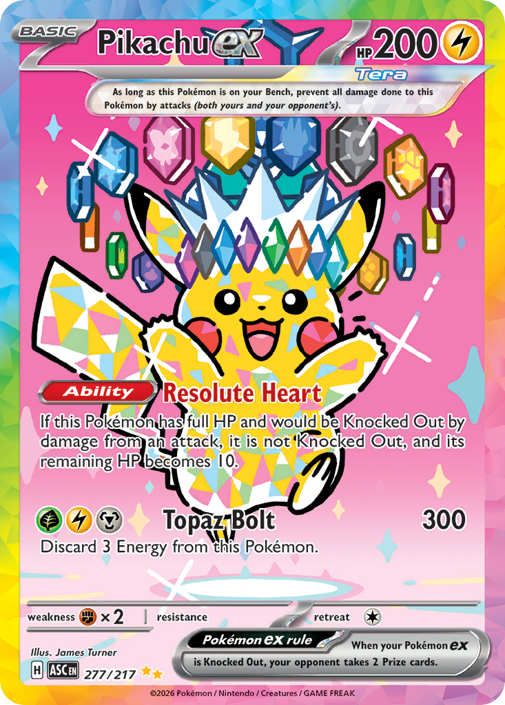 Pikachu ex - Ascended Heroes - #277 - Pokemon TCG card