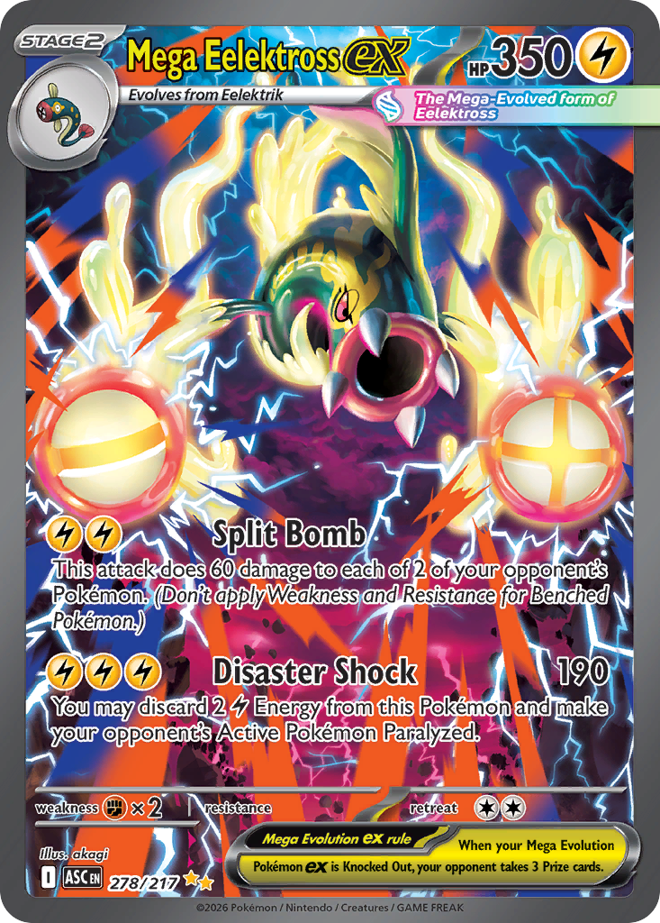 Mega Eelektross ex - Ascended Heroes - #278 - Pokemon TCG card