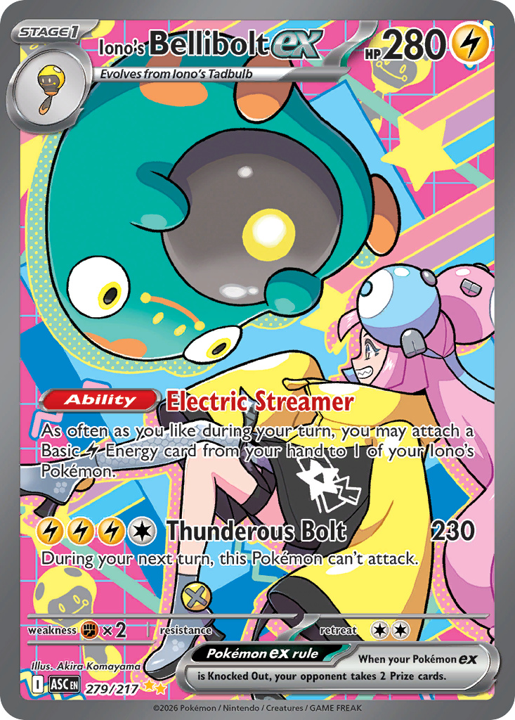 Iono's Bellibolt ex - Ascended Heroes - #279 - Pokemon TCG card