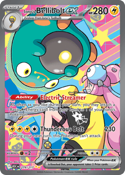 Iono's Bellibolt ex #279 Iono's Bellibolt ex - Ascended Heroes - #279 - Pokemon TCG card
