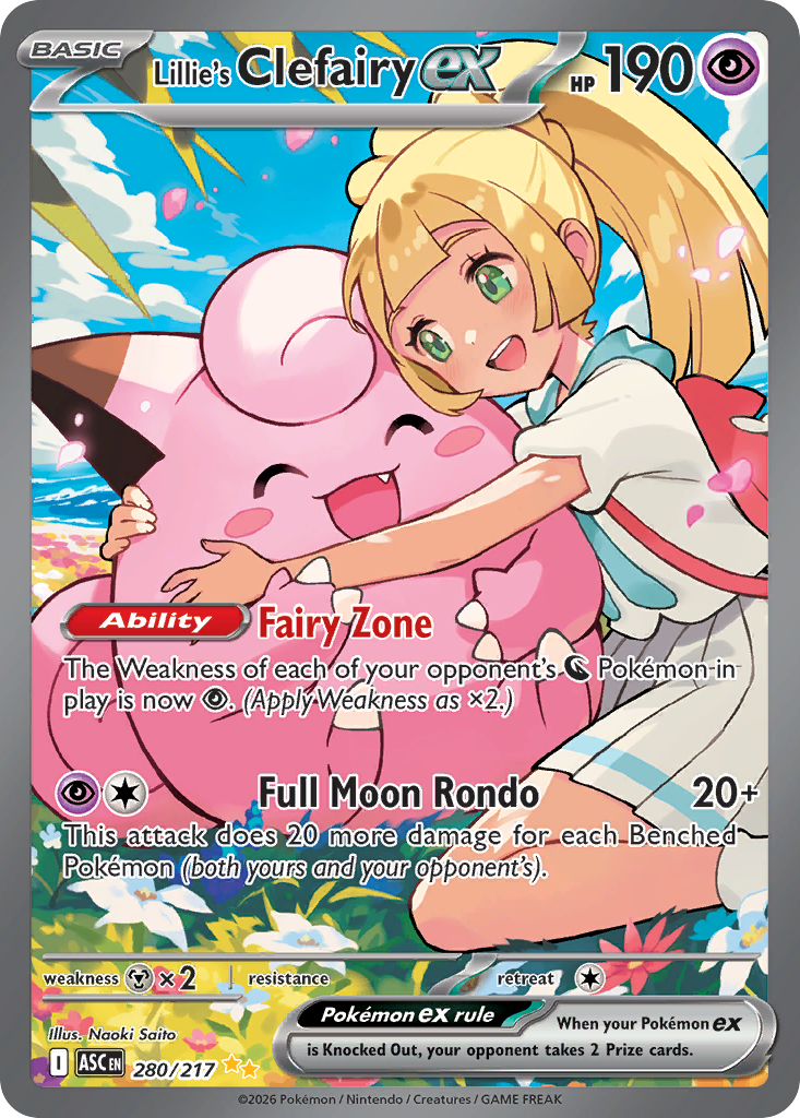 Lillie's Clefairy ex - Ascended Heroes - #280 - Pokemon TCG card