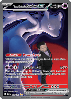 Team Rocket's Mewtwo ex #281 Team Rocket's Mewtwo ex - Ascended Heroes - #281 - Pokemon TCG card
