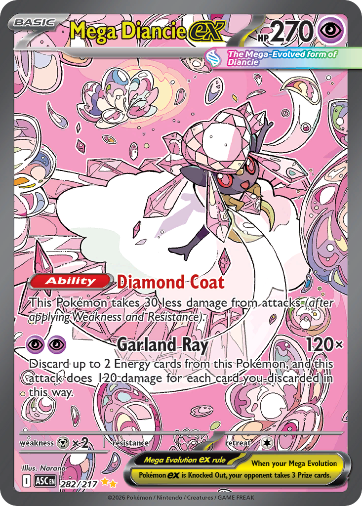 Mega Diancie ex - Ascended Heroes - #282 - Pokemon TCG card