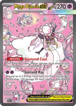 Mega Diancie ex #282 Mega Diancie ex - Ascended Heroes - #282 - Pokemon TCG card