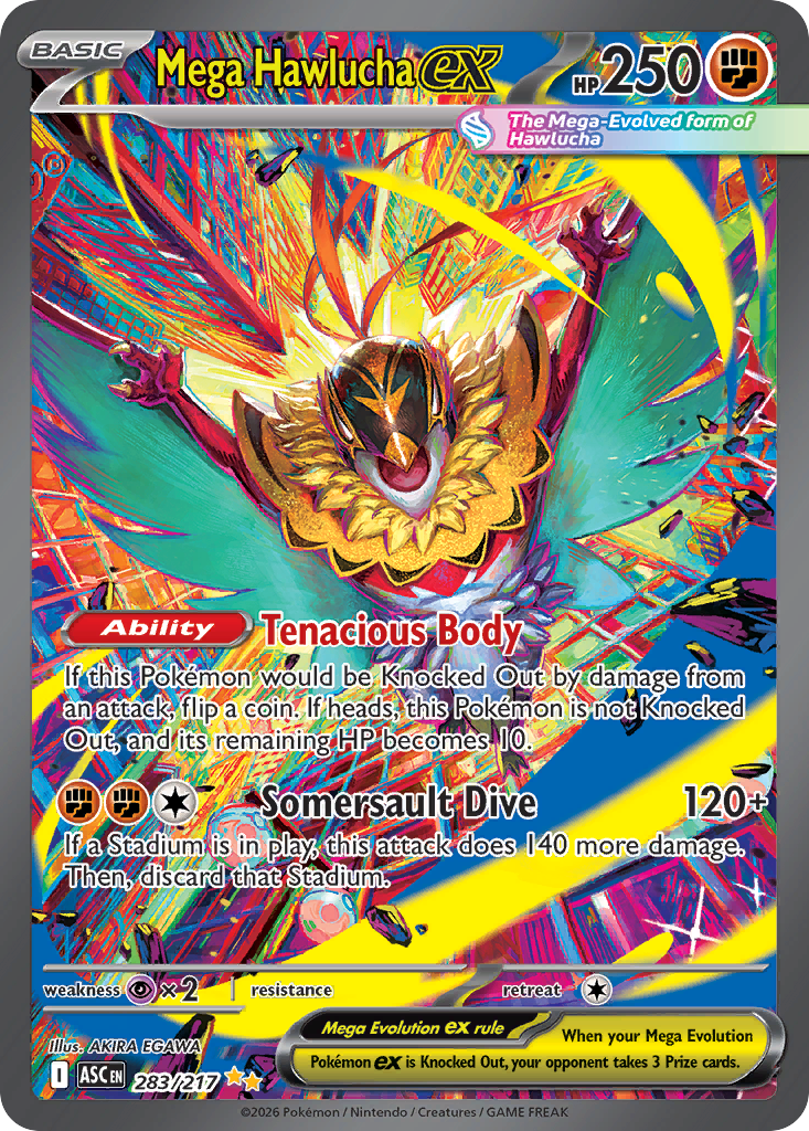 Mega Hawlucha ex - Ascended Heroes - #283 - Pokemon TCG card
