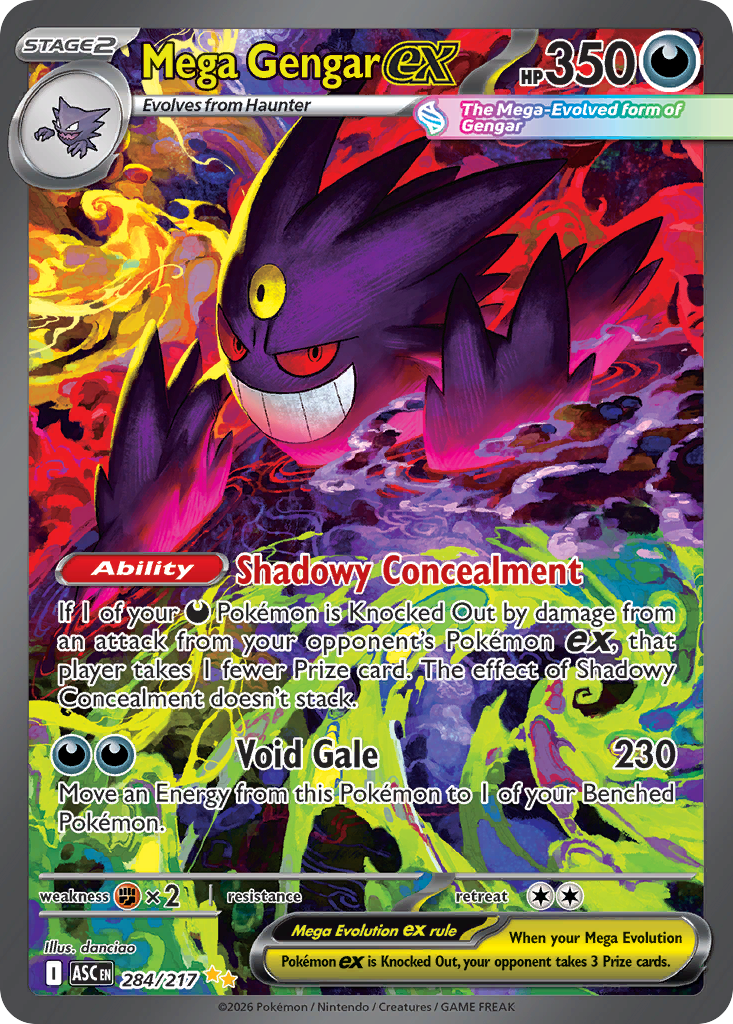 Mega Gengar ex - Ascended Heroes - #284 - Pokemon TCG card