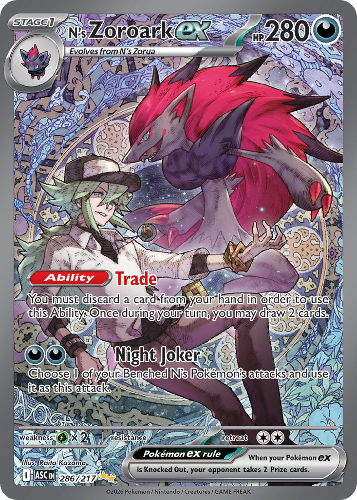 N's Zoroark ex - Ascended Heroes - #286 - Pokemon TCG card