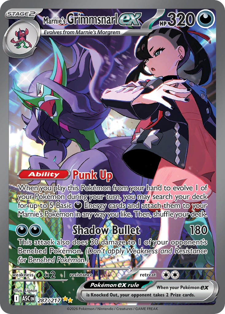 Marnie's Grimmsnarl ex - Ascended Heroes - #287 - Pokemon TCG card