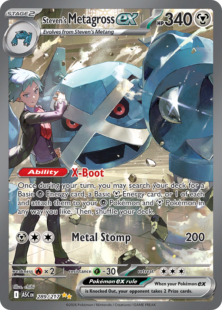 Steven's Metagross ex - Ascended Heroes - #289 - Pokemon TCG card