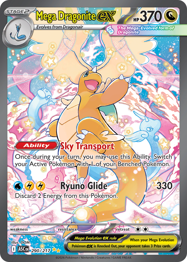 Mega Dragonite ex - Ascended Heroes - #290 - Pokemon TCG card