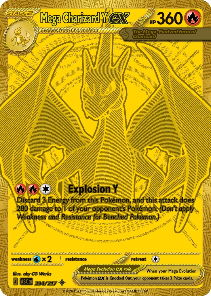 Mega Charizard Y ex - Ascended Heroes - #294 - Pokemon TCG card