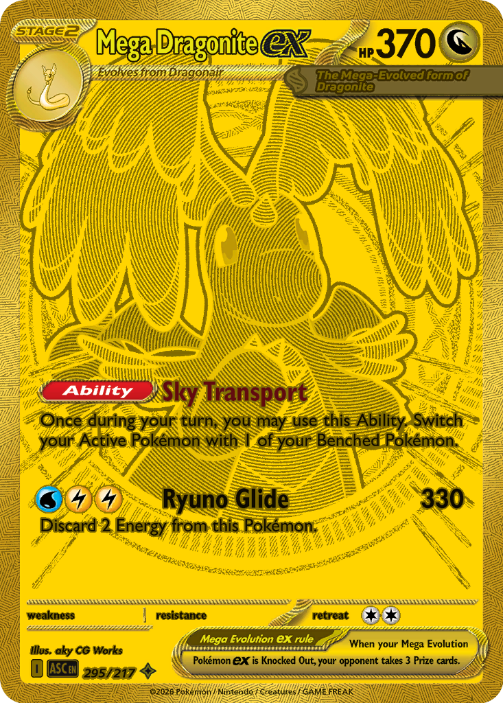 Mega Dragonite ex - Ascended Heroes - #295 - Pokemon TCG card