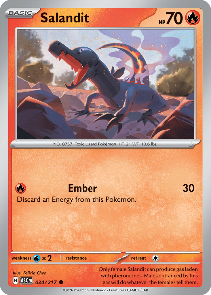 Salandit - Ascended Heroes - #34 - Pokemon TCG card