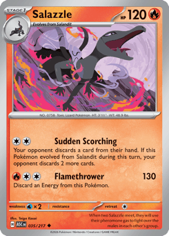 Salazzle #35 Salazzle - Ascended Heroes - #35 - Pokemon TCG card