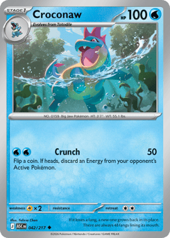 Croconaw #42 Croconaw - Ascended Heroes - #42 - Pokemon TCG card