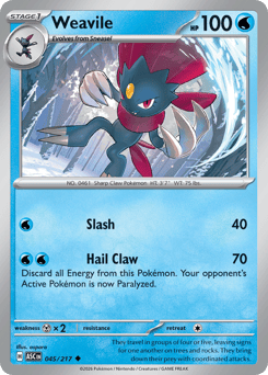 Weavile - Ascended Heroes - #45 - Pokemon TCG card