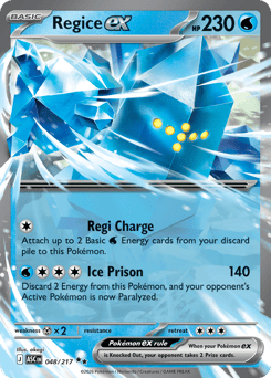 Regice ex #48 Regice ex - Ascended Heroes - #48 - Pokemon TCG card