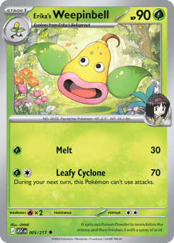 Erika's Weepinbell #5 Erika's Weepinbell - Ascended Heroes - #5 - Pokemon TCG card
