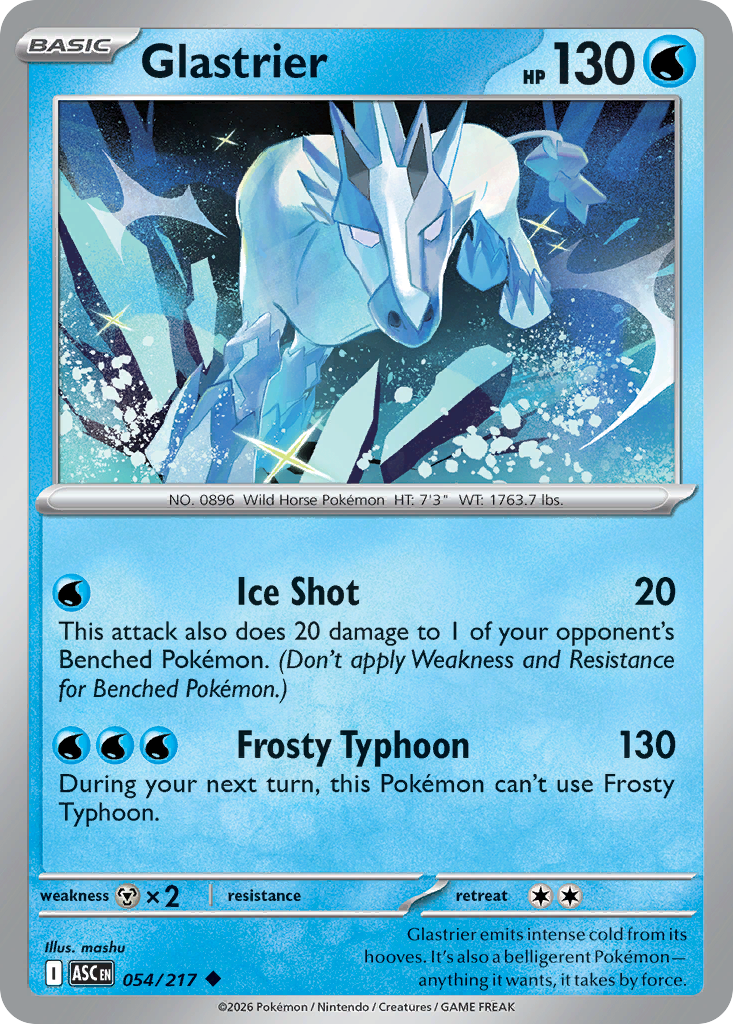 Glastrier - Ascended Heroes - #54 - Pokemon TCG card
