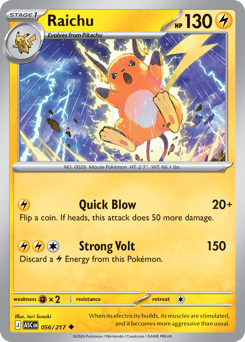 Raichu #56 Raichu - Ascended Heroes - #56 - Pokemon TCG card