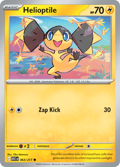 Helioptile #63 Helioptile - Ascended Heroes - #63 - Pokemon TCG card