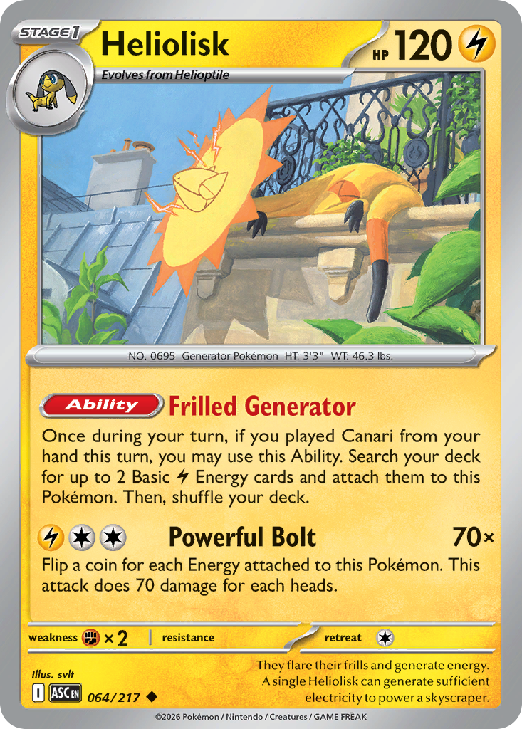 Heliolisk - Ascended Heroes - #64 - Pokemon TCG card