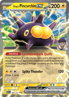 Hop's Pincurchin ex #68 Hop's Pincurchin ex - Ascended Heroes - #68 - Pokemon TCG card