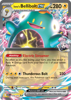 Iono's Bellibolt ex - Ascended Heroes - #70 - Pokemon TCG card