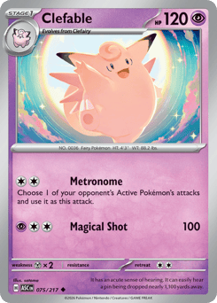 Clefable - Ascended Heroes - #75 - Pokemon TCG card