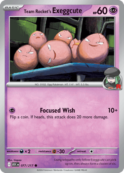 Team Rocket's Exeggcute - Ascended Heroes - #77 - Pokemon TCG card