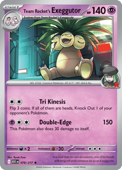 Team Rocket's Exeggutor - Ascended Heroes - #78 - Pokemon TCG card