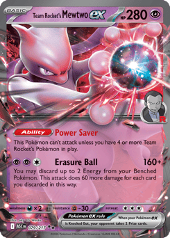 Team Rocket's Mewtwo ex - Ascended Heroes - #79 - Pokemon TCG card