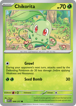 Chikorita #8 Chikorita - Ascended Heroes - #8 - Pokemon TCG card