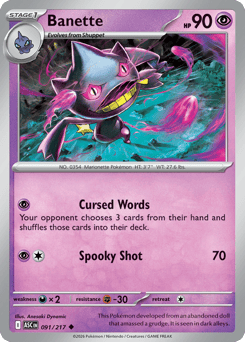 Banette - Ascended Heroes - #91 - Pokemon TCG card