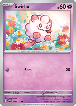 Swirlix #93 Swirlix - Ascended Heroes - #93 - Pokemon TCG card