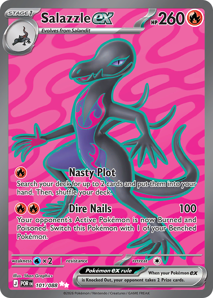 Salazzle ex - Perfect Order - #101 - Pokemon TCG card