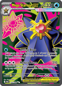 Mega Starmie ex - Perfect Order - #102 - Pokemon TCG card