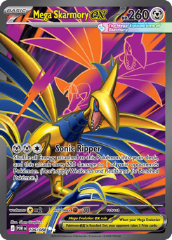 Mega Skarmory ex - Perfect Order - #106 - Pokemon TCG card