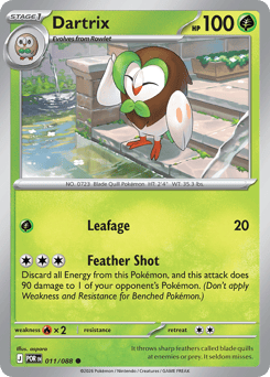 Dartrix #11 Dartrix - Perfect Order - #11 - Pokemon TCG card