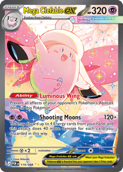 Mega Clefable ex - Perfect Order - #119 - Pokemon TCG card