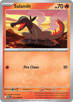 Salandit #15 Salandit - Perfect Order - #15 - Pokemon TCG card