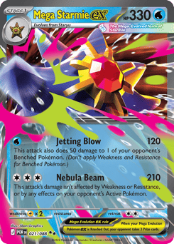Mega Starmie ex - Perfect Order - #21 - Pokemon TCG card