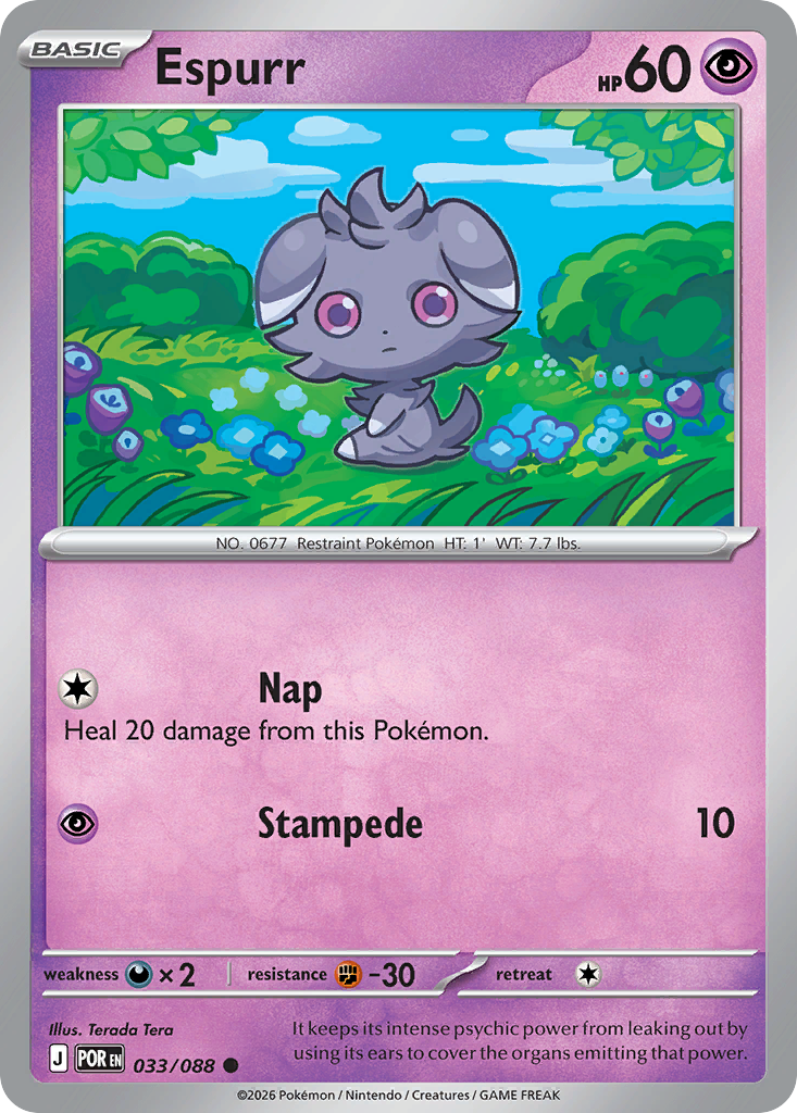Espurr - Perfect Order - #33 - Pokemon TCG card