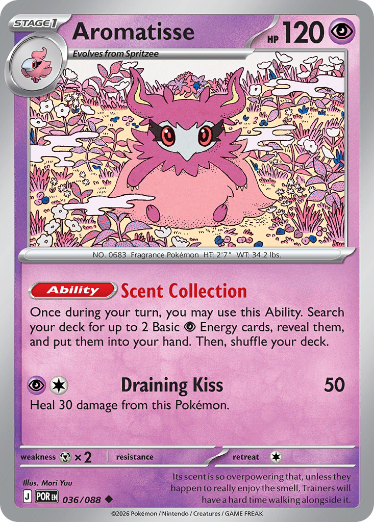 Aromatisse - Perfect Order - #36 - Pokemon TCG card