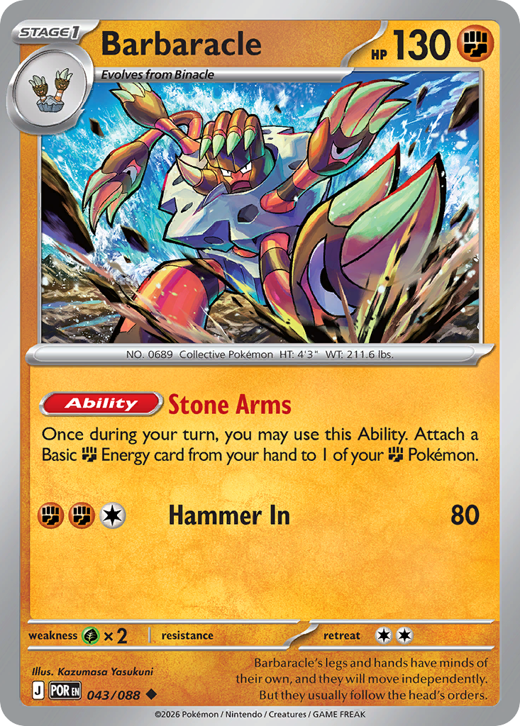 Barbaracle - Perfect Order - #43 - Pokemon TCG card